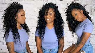 Flip Over Method Quick Weave | Flawless Install  W/ Loose Deep Wave Hair | Lifewithtabitha