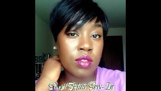 Short Hair Sew-In Weave Tutorial | Protective Style