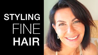 10 Tips For Fine Thin Hair Over 40 - Hair Styling Tips