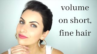 Short, Fine, Flat Hair Styling Tutorial: How To Create Volume + Height (Unisex/Gender Neutral Hair)
