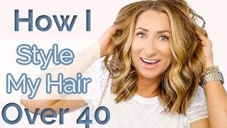 Hair Styling How I Get Wavy Hair Tutorial {Over 40}