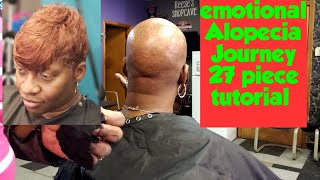 Alopecia Client 27 Piece Hairstyle Emotional Journey | Pixie Quick Weave