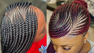 Trending #Braided #Ghanaweaving 2021 || Stylish Cornrow Hairstyles For Black Women