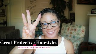 Protective Styles For Short Natural Hair | No Weave!