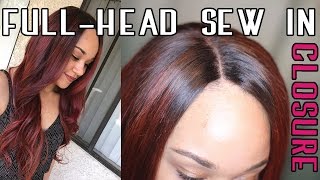 Full Head Weave W/Closure - Sew In - Step By Step