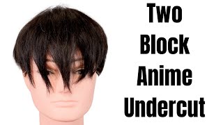 Two Block Anime Undercut Haircut - Thesalonguy