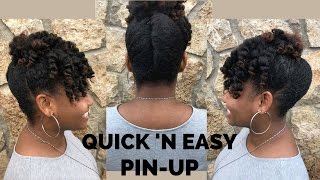 Quick 'N Easy Pin-Up | 4C Natural Hairstyle (As Told By Her)