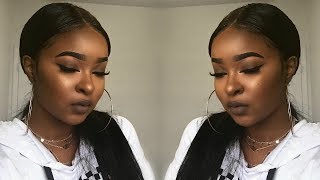 How To Do A Sleek Low Ponytail On A Wig And Lay Edges | Pitts Twins