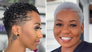 23 Most Beautiful Shaved Hairstyles For Black Women | Short Hair Haircuts | Wendy Styles.