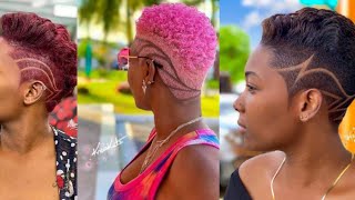 2022 Most Beautiful Low Cut Hairstyles For Black Women | Slay Your Short Afro Hair