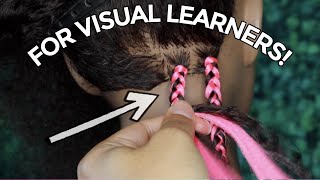 How To Braid In Weave For Visual Learners!