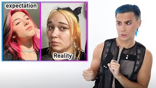 Hairdresser Reacts To People Dying Their Hair Like Charli