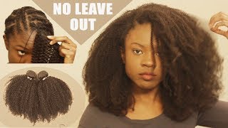 Most Natural Sew-In Weave Tutorial Ft. Queen Weave Beauty Coily Curly