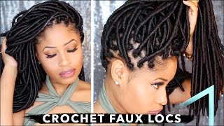 How To ➟ Crochet Faux Locs  (No Cornrows, No Wrapping, Free-Parting!)