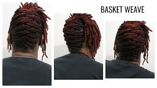 How To: Basket Weave On Short Locs Hairstyle