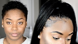 Short Hair Transformation #4 | Super Easy Back To School Hairstyle On Twa | Weave Ponytail