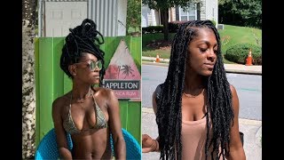 $20 Diy Faux Locs Hairstyle | Vacay Protective Style