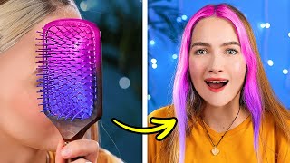 Testing Tik Tok Beauty Trends || Makeup Hacks, Hair Styling Tricks And Fashion Tips