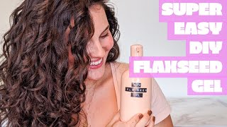 Super Easy Diy Flaxseed Gel + Curly Hair Styling Routine
