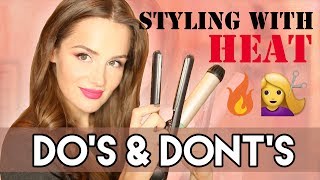 How To Use Curling / Flat Iron Without Damaging Hair - Styling With Heat Do'S & Dont'S | P