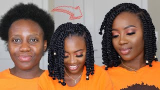 Diy Short Passion Twist Tutorial | Easy Step-By-Step (No Crochet) - Protective Style Ft. Toyotress