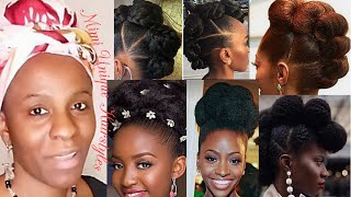 Natural Updo,Faux Bun Hairstyles On 4C Type Hair For Black Women