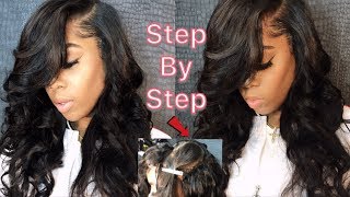 How To Do A Deep Side Part Quick-Weave Ft Alibele Hair