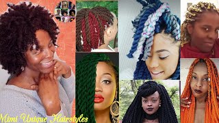 Beautiful Yarn Braids Protective Hairstyles For Black Women.