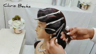 Bridal Hairstyle For Black Women. Updo Tutorial For Wedding   Prom Bridesmaids Hair