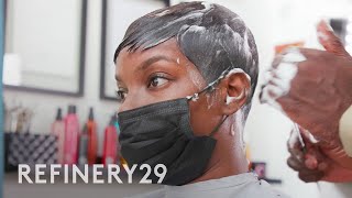 Getting A Pixie Cut And Touchup Relaxer | Hair Me Out | Refinery29