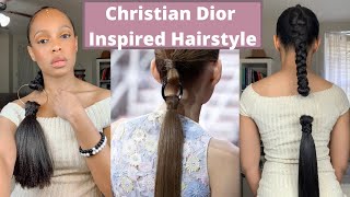 Christian Dior Inspired Hairstyle | Black Girl Hair Tutorials