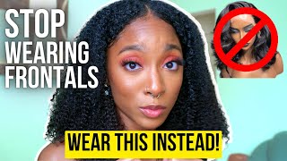 Stop Wearing Frontal Wigs!! Ft. Kinky Curly U-Part Wig Install | Jaichanellie