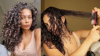 How To Style Curly Hair With The Denman Brush | Updated!!!! Jayme Jo