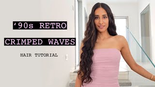 Mermaid Waves Using Hair Extensions | Kim Kardashian Crimped Hair | Hair Trends 2020