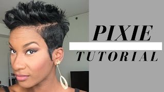 Flips And Spikes Pixie Tutorial  2017 | Short Hair Styles For Black Women