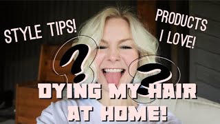 Dying My Hair At Home!! | Hair Styling Tips & More!