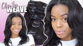 Bringing Back The "Natural" Weave ‼️ Clip Ins On Texlaxed Hair || Ft. Asteriahair