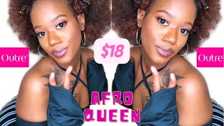 Styling An Afro Wig Using Outre Converti Cap Afro Queen