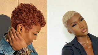 60 Great Colour Short Hair Hairstyles For Beautiful Black Women | Short Hairstyles