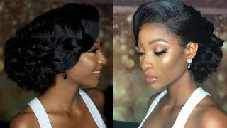 Grwm Bridal Hair And Makeup Tutorial For Black Women! Body Wave With Frontal Ft Sunber Hair