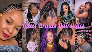 ❤2022 Latest Braids Hairstyles For Black Women | Braids Hairstyles With Extension; Braided Braids