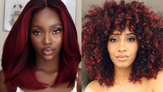 Red Hair Color Ideas For Black Women