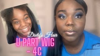 U Part Wig On 4C Hair - Did It Work Ft Dixtefo Hair [[Funny Must Watch]] | Itsaudawaylit