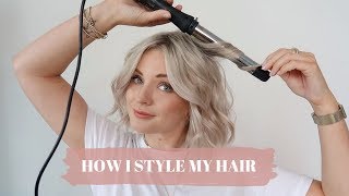 How I Style My Hair / Waving/Curling Short Hair / Laura Byrnes
