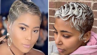 20 African American Short Hair Hairstyles/Haircuts 2022 | Pixies And Fingerwaves Short Haircuts...