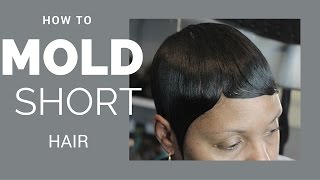 How To Mold Short Hair Pixie | Black Women Hair Styles | Beginners