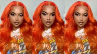  Orange Ginger Color Lace Frontal Body Wave Wig Installation #Shorts #Beautyforeverhair
