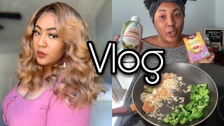 A Day In My Life | Blonde Lace Front Wigs Install + More Amazon Headband Wigs + New Health Products