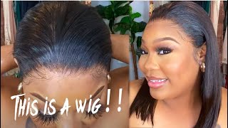 Best Wig Ever! Slick Back W/ A Bob Lace Front Wig! Quality Wig For Beginners | Hairvivi