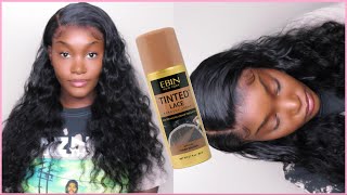 Transparent Lace Deep Wave 360 Lace Front Wigs | Trying Ebin Lace Tint Spray | Mslynn Hair